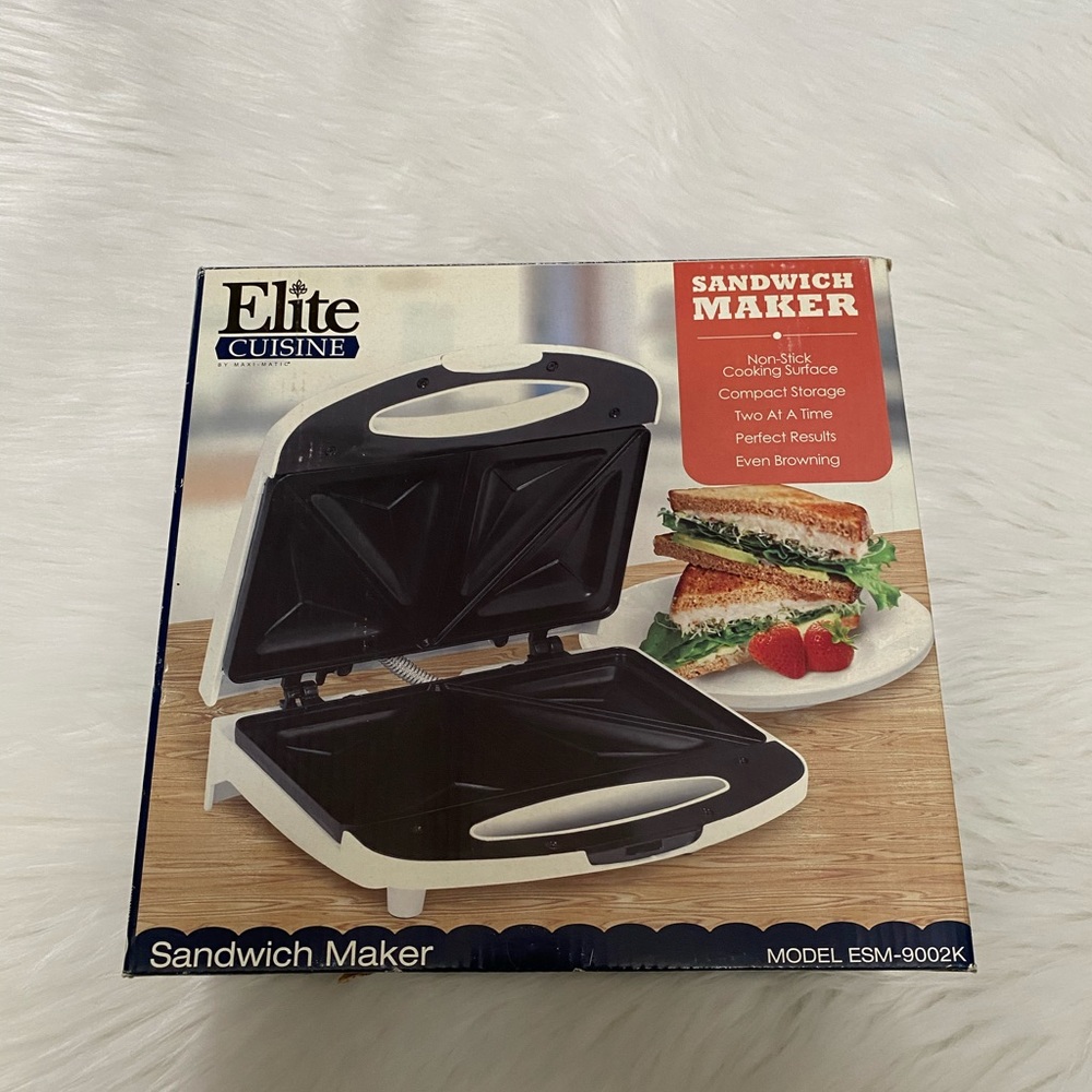 NEW in Box-Elite Cuisine Sandwich Maker